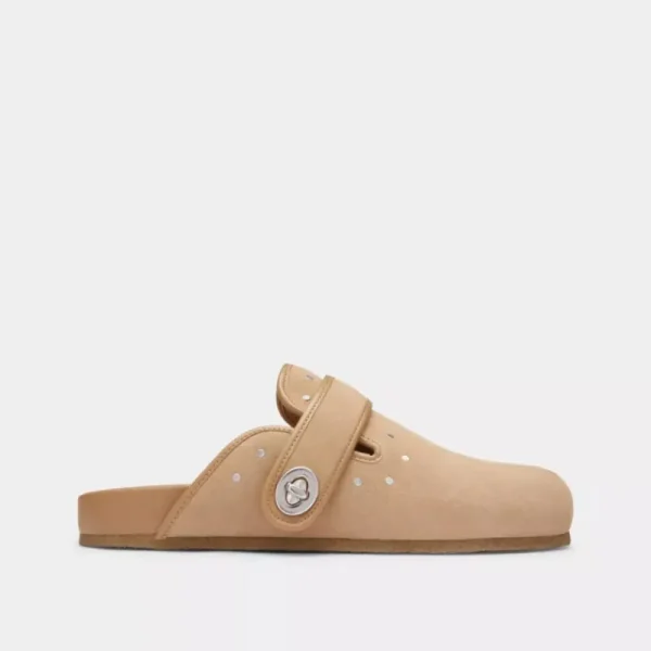 COACH Blake Clog With Rivets Peanut Best - Chayabags