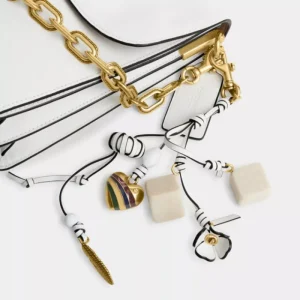 COACH Runway Chain Tabby Shoulder Bag 35 B4/Bright White Best Sale